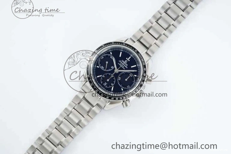 0405 Speedmaster Racing Master SS HKF Best Edition Black Dial on SS Bracelet A Versatile 7810
